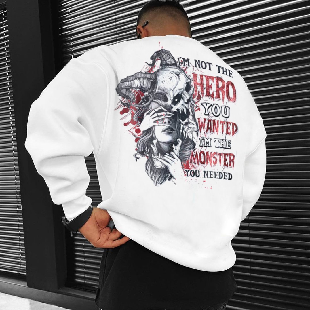 Streetwear Hip Hop Style Men's Crew Neck Hoodie Sweatshirts-VESSFUL