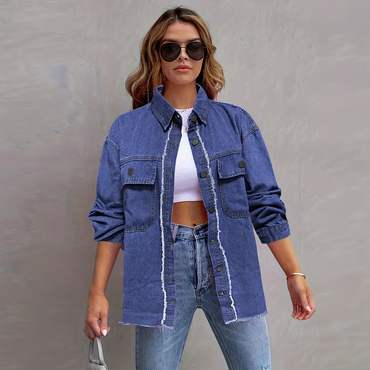 Women's Street Style Loose Vintage Denim Jacket