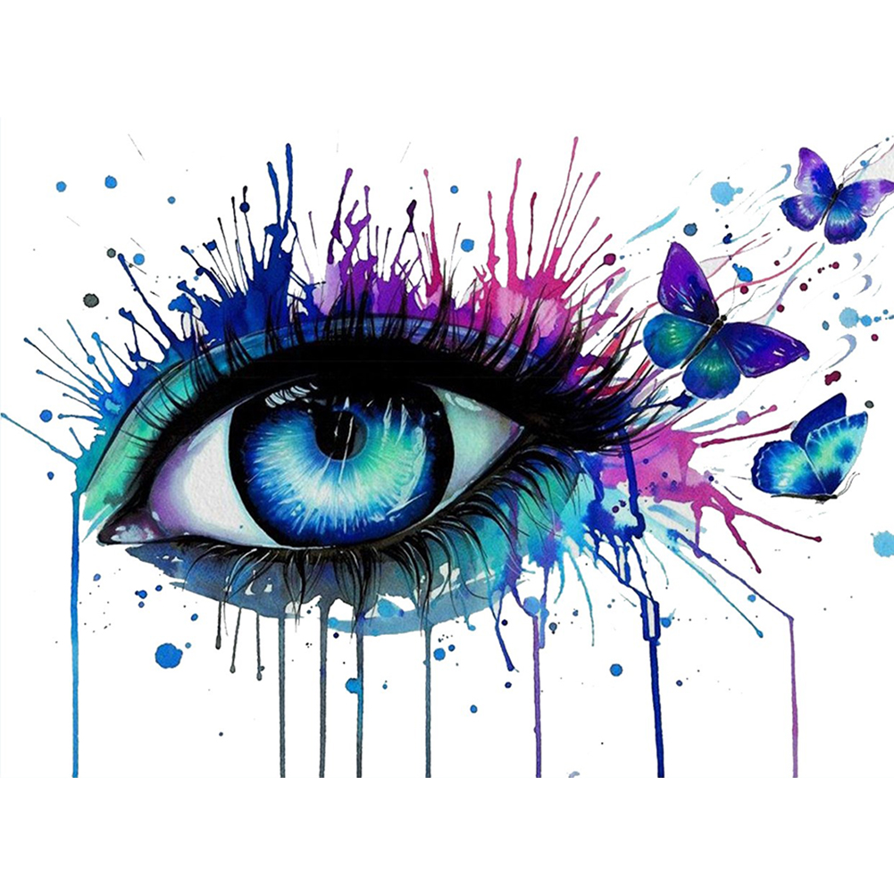 

Cartoon Eye - 11CT Stamped Cross Stitch - 40*55CM, 501 Original