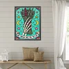 Skelett Hand - Rundbohrer Diamantmalerei - 40*50cm