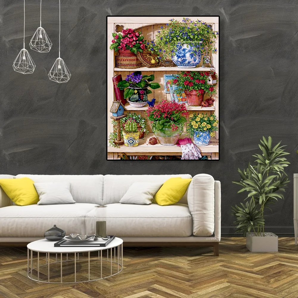 Flower Rack - Paint By Number(40*50cm)