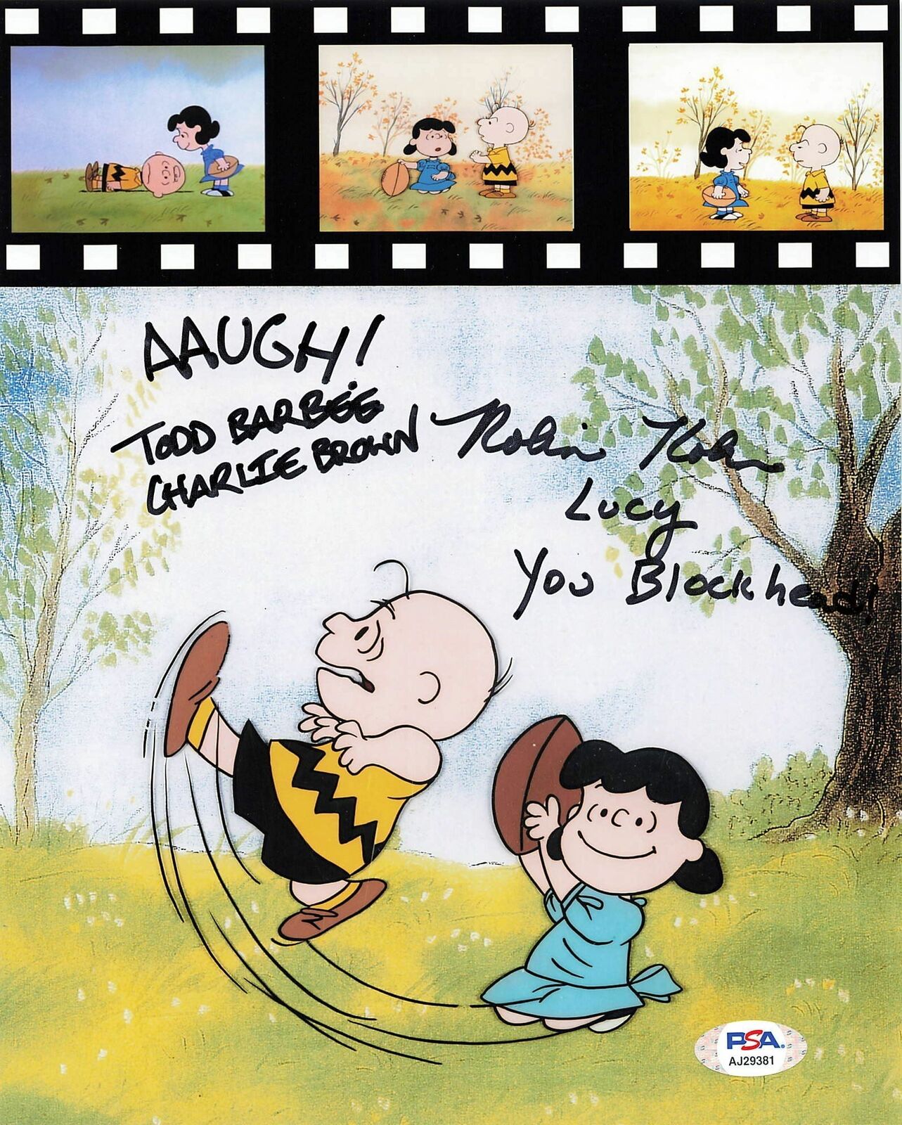 TODD BARBEE ROBIN KAHN signed 8x10 Photo Poster painting PSA/DNA Peanuts Autographed