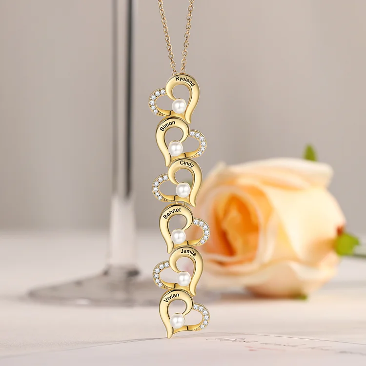 Mini Personalised Pearl And Circle Necklace By Posh Totty Designs |  notonthehighstreet.com