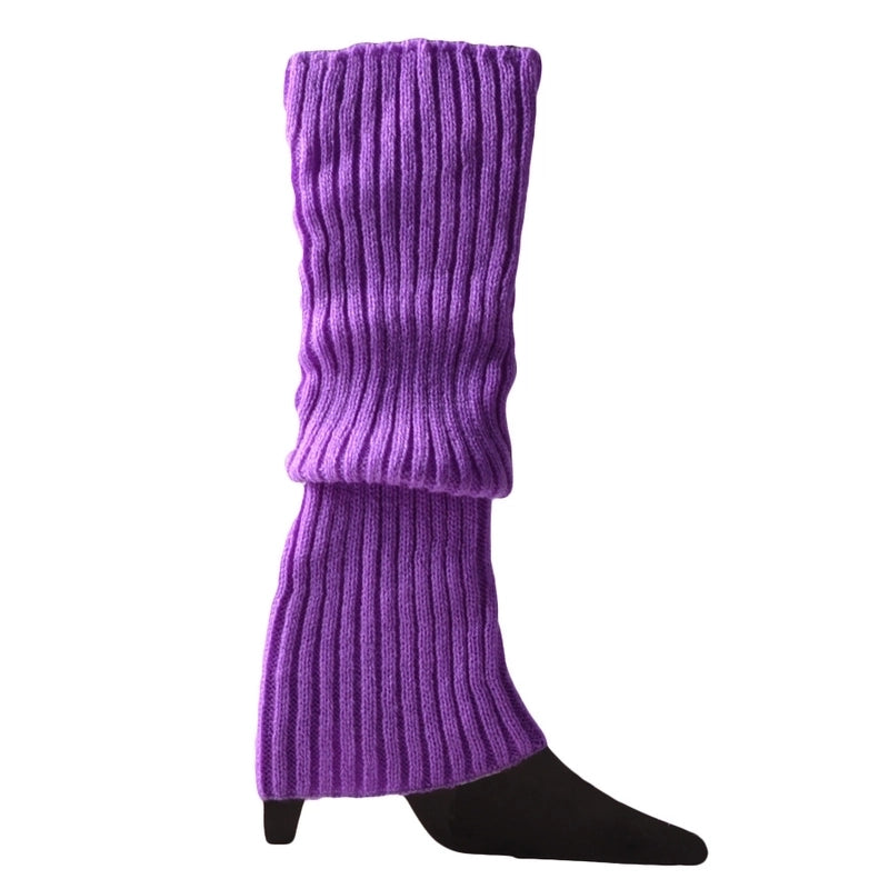 Women’s Fashion Stripe Solid Color Acrylic Jacquard Over The Knee Socks