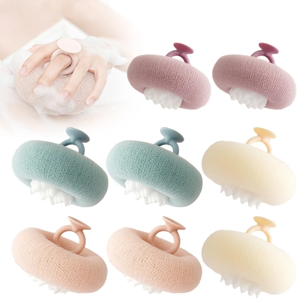 Super soft sunflower suction cup bath ball