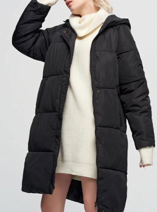 Pure Color Loose Casual Cotton Hooded Coat