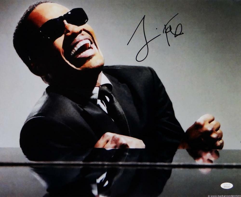 Jamie Foxx Autographed Ray 16x20 Photo Poster painting - JSA W Auth *Black