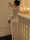 Elegant Flare Sleeve Wedding Mermaid Long Dress Women Spring Autumn ...