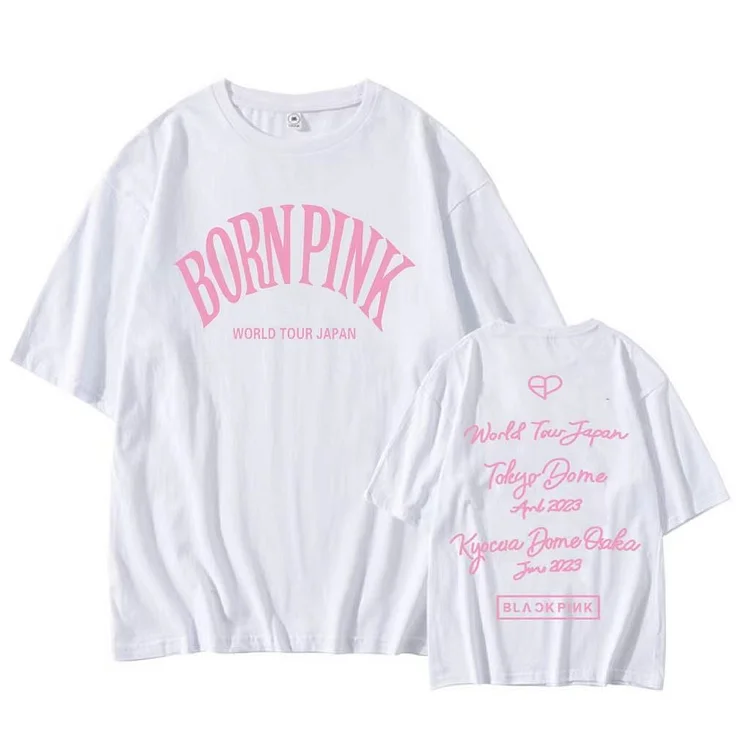 BLACKPINK World Tour BORN PINK JAPAN Same Logo T-shirt