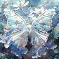 Frosted Butterfly - Diamond Painting