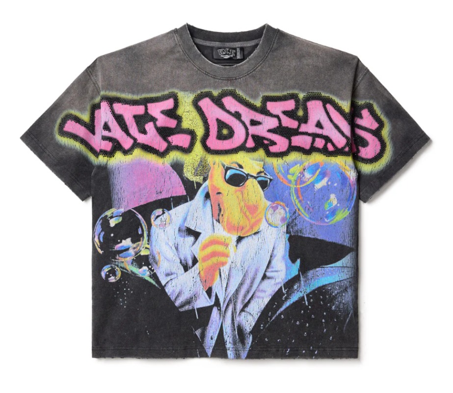 Aonga American Street Hip Hop Printed T-shirt High Street Retro Washed Loose Harajuku Fashion Street Trend Casual Couple Y2K Top aonga