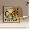 Diamond Painting Special Shaped Drill Sunflower With Frame(8.46x8.46inch)