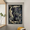 Moon Cat-11CT/14CT Stamped/Counted Cross Stitch 40*60cm(Big Size)