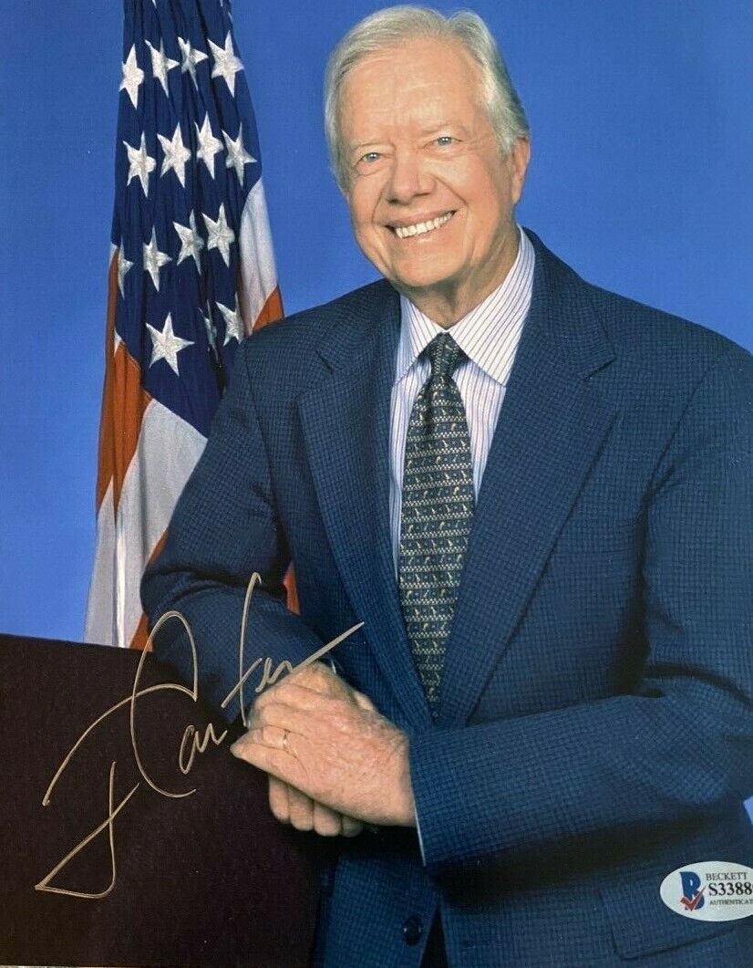 Jimmy Carter signed autographed 8x10 Photo Poster painting Beckett COA Authentic