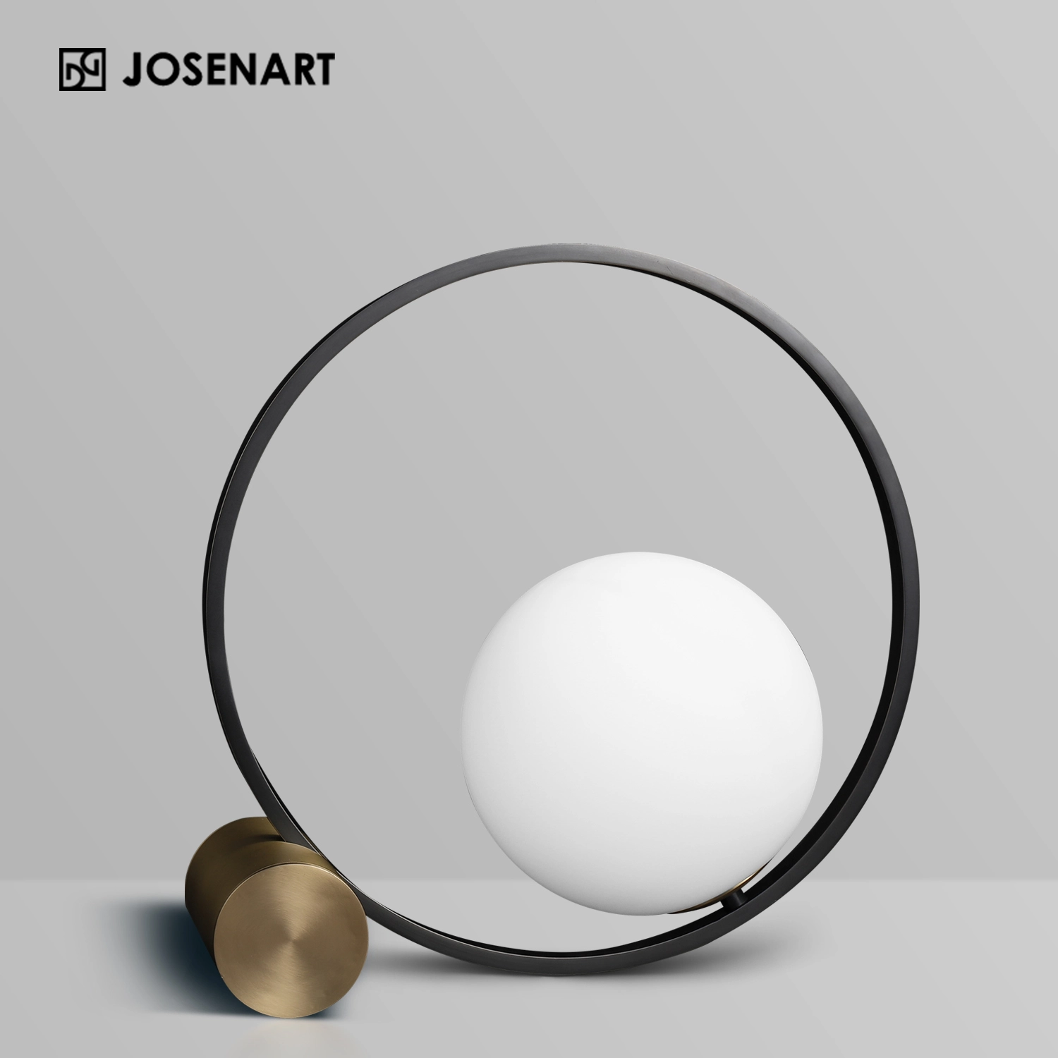 Circle Glass Shade Table Lamp JOSENART Josenart