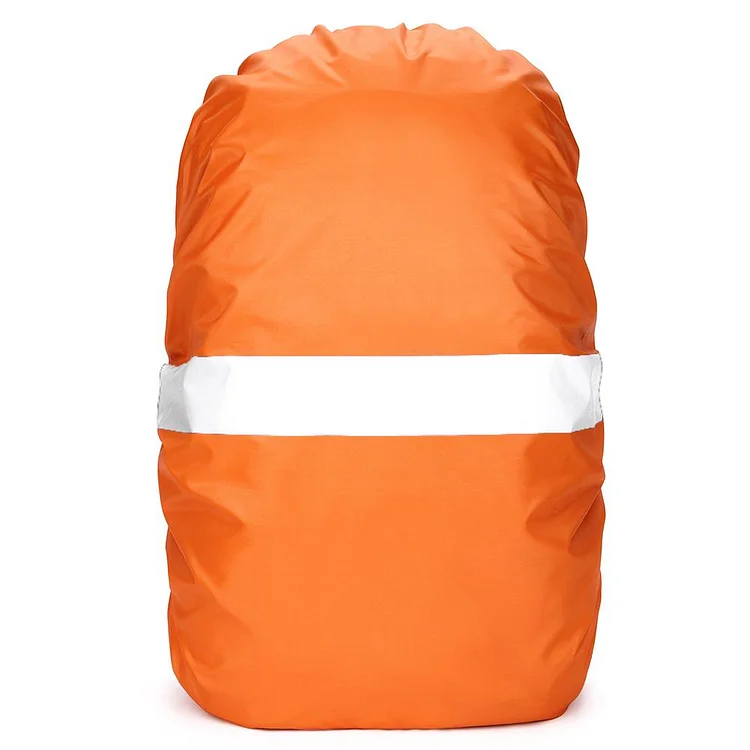 Adjustable Waterproof Dustproof Backpack Reflective Rain Cover (Orange)
