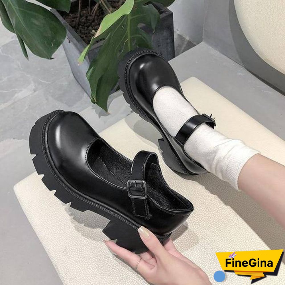 Lolita Shoes Women Japanese Style Vintage Soft Sister Girls High Heels Waterproof Platform College Student Cosplay Costume Shoes