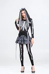 Skeleton Ghost Bride Halloween Zombie Stage Cosplay Costume
