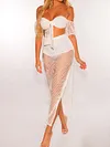 See-Through Strapless Two-Piece Suits