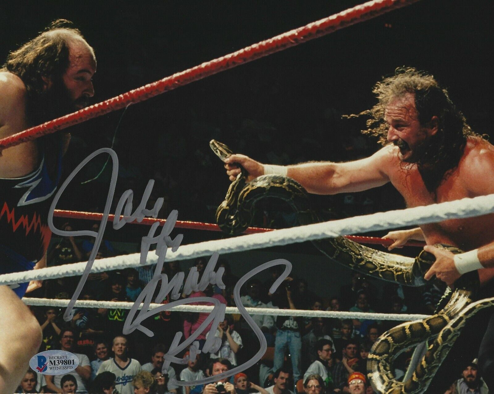 Jake The Snake Roberts Signed 8x10 Photo Poster painting BAS Beckett COA WWE Picture Autograph 5