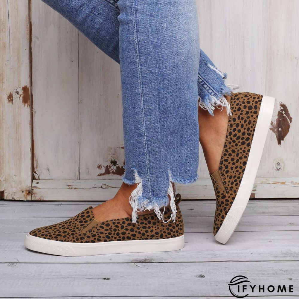 Women Fashion Leopard Loafers All Season Flat Shoes | IFYHOME