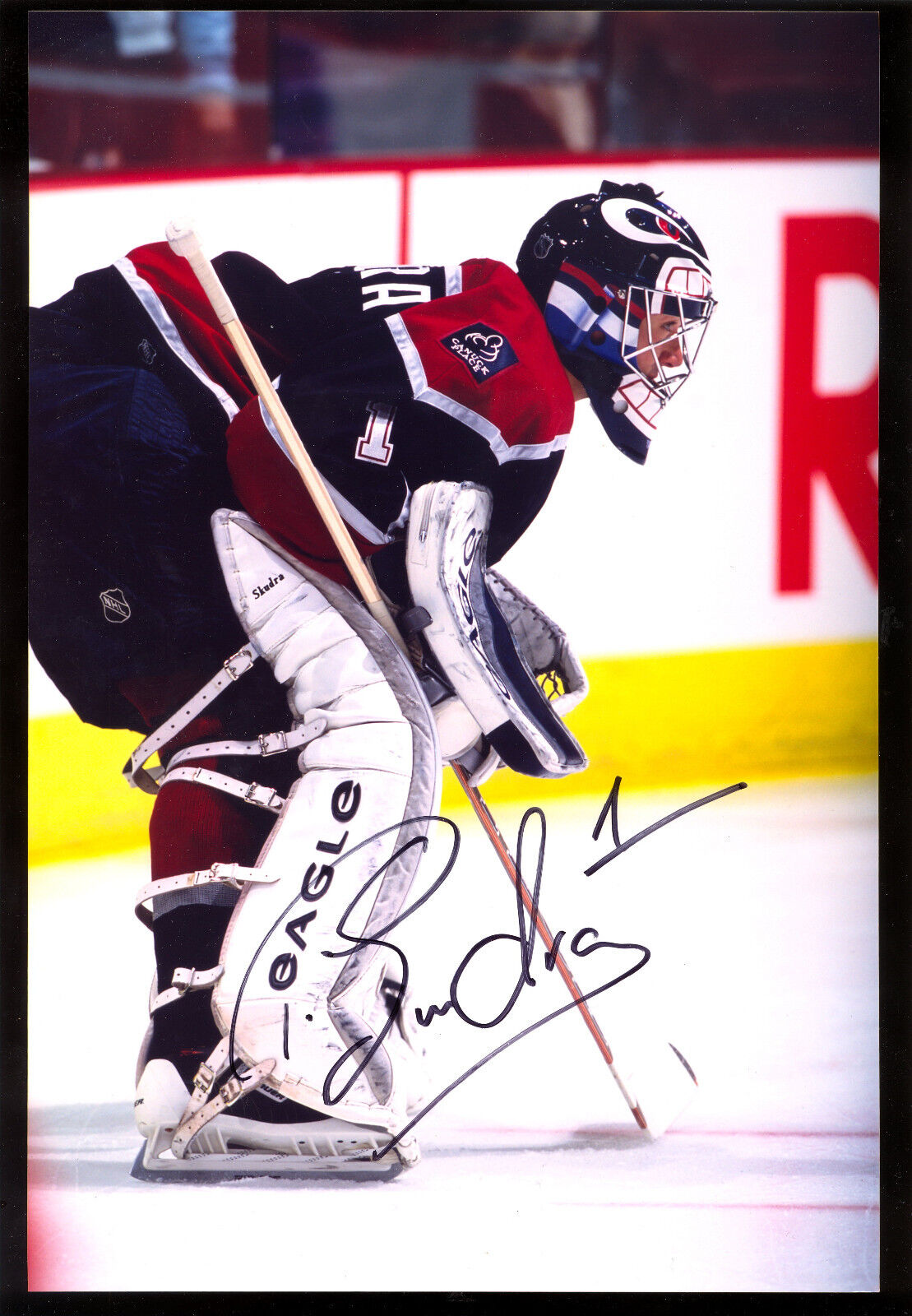 VANCOUVER CANUCKS PENGUINS BRUINS PETER SKUDRA Photo Poster painting 8X12 HAND SIGNED AUTOGRAPH