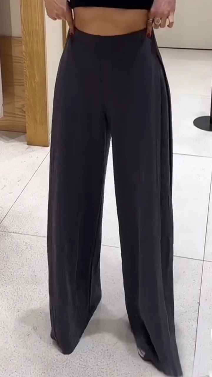 Women's Casual Loose Stitching Trousers