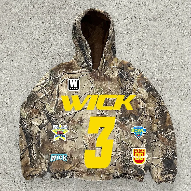 Multi-element Camouflage Print Long Sleeve Hoodies