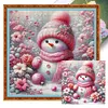 (Multi-Style) Snowman-11CT Stamped Cross Stitch 40*40cm/15.75*15.75in