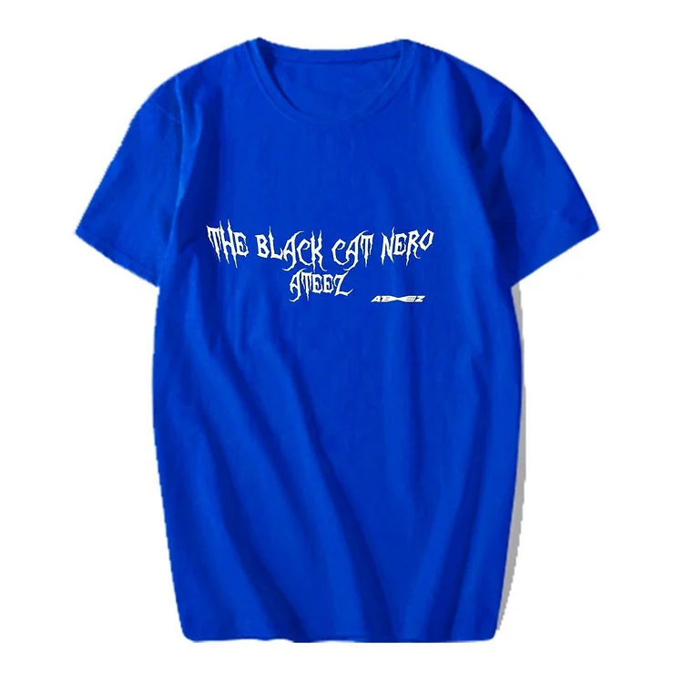 ATEEZ THE BLACK CAT NERO T-shirt
