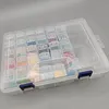 32 Double Buckle Clear Bead Organizer Box with Compartments Plastic Storage Boxes Set with Stickers Multifunctional Diamond Painting Storage Containers for Diamonds Seeds Beads Nail Rhinestones