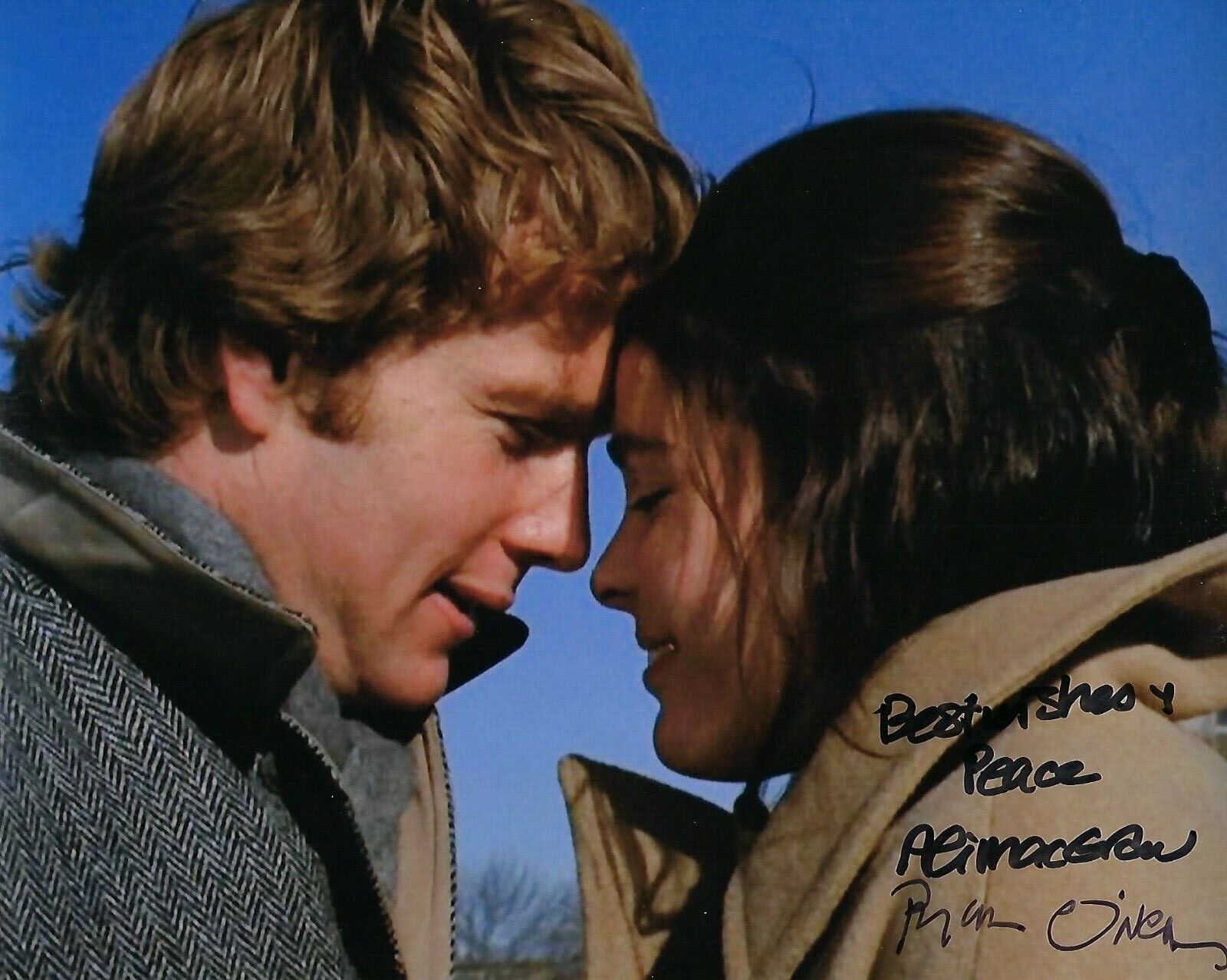 GFA Love Story '70 Movie * ALI MacGRAW & RYAN O'NEAL * Signed 8x10 Photo Poster painting LS5 COA