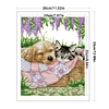 (Counted/Stamped)Sleeping Cat And Dog-14CT Cross Stitch 28*33cm/11.02*12.99in