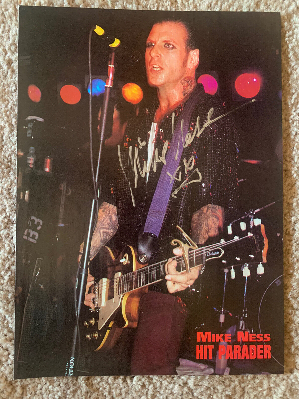 Mike Ness Social Distortion Signed Autographed 8x11 Magazine Photo Poster painting BAS Certified