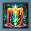 Forest Candle-Full Round Diamond Painting