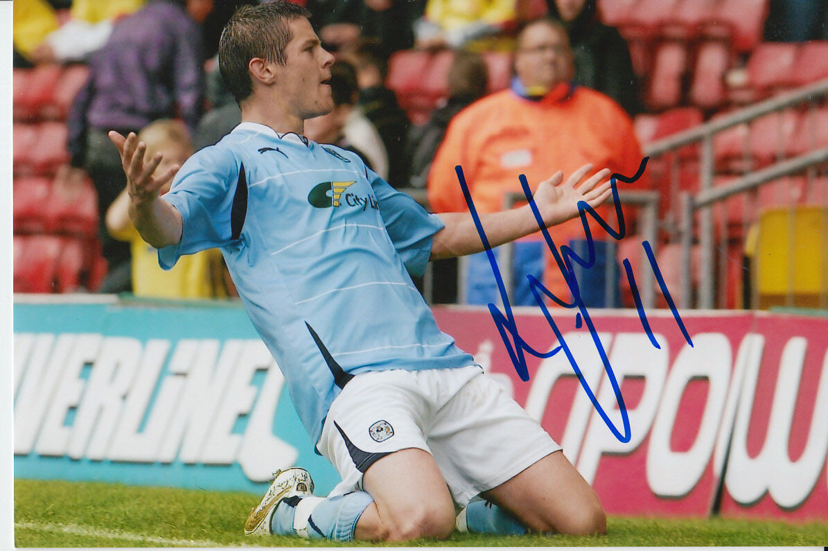 COVENTRY CITY HAND SIGNED LUKAS JUTKIEWICZ 6X4 Photo Poster painting 1.