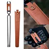 BBQ Charcoal Clips Carbon Steel Long Handle Fire Poker Outdoor Camping BBQ Tools