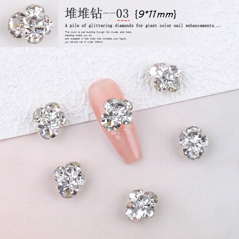 10PC Alloy Butterfly Zircon Nail Art Rhinestone 3D Gold Silver Shiny Diamond Nail ART Gems Butterfies Crystal Manicure Accessory | Cncures