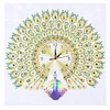 Diamond Painting-DIY Crystal Rhinestone Peafowl Clock