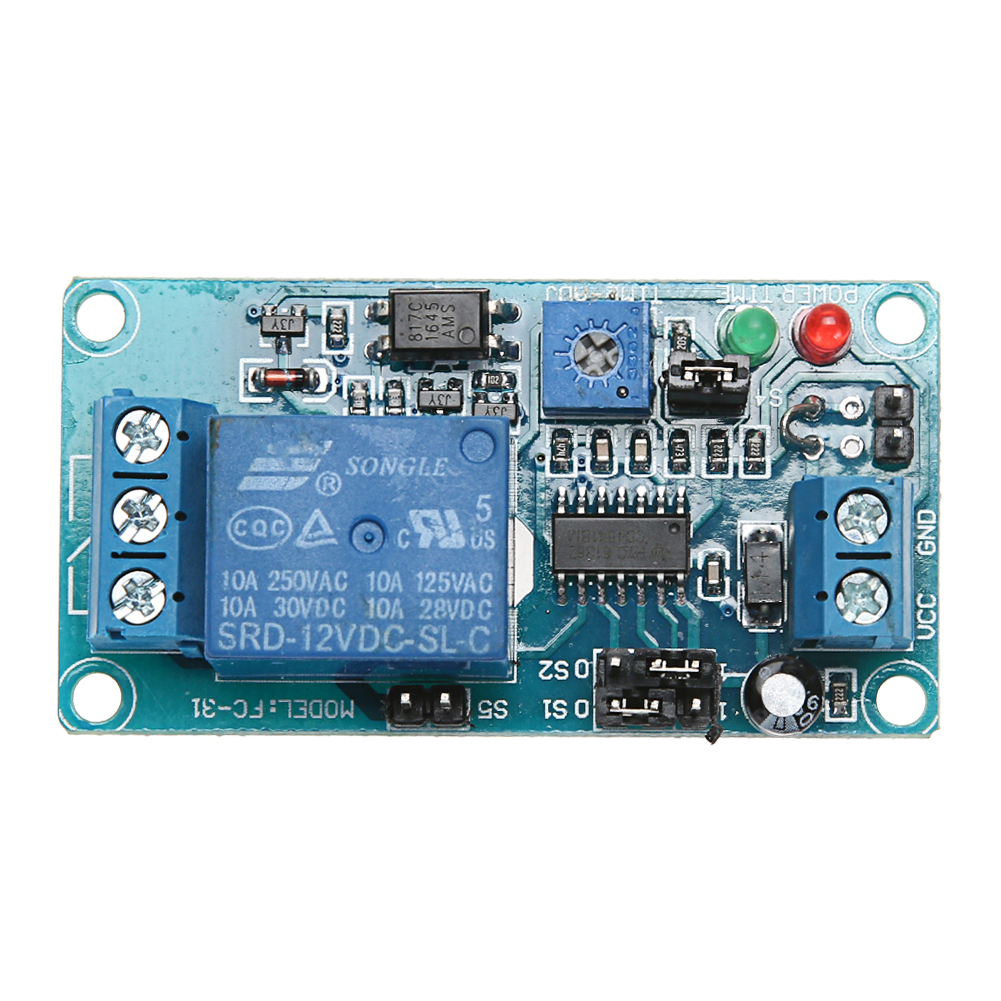

Dc 12V Delay Relay Time Delay Turn On/Delay Turn Off Vibration Switch Modul, 501 Original
