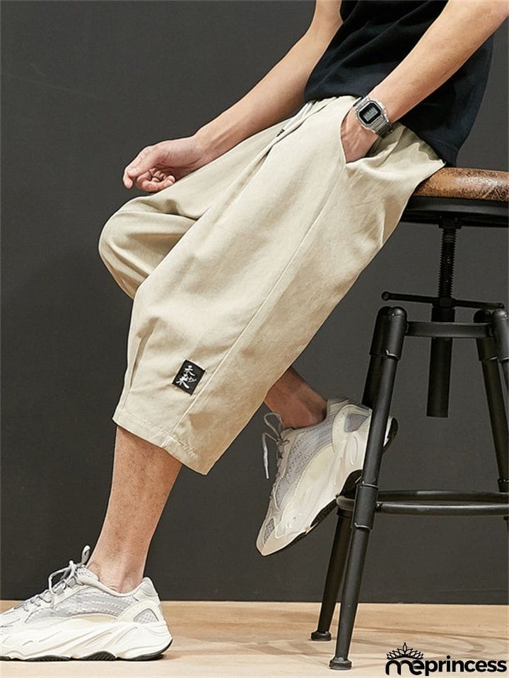 Male Cozy Loose Skin-friendly Drawstring Shorts