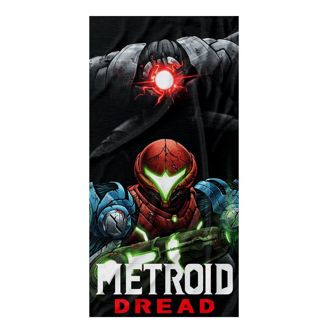 Metroid Dread Towel Soft Lightweight Absorbent Facial Towel Quick Drying Face Clean