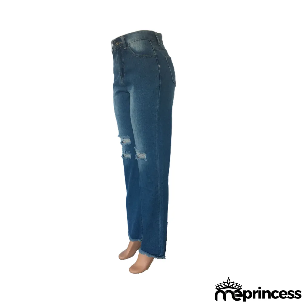Stretch Flared Mid-rise Jeans