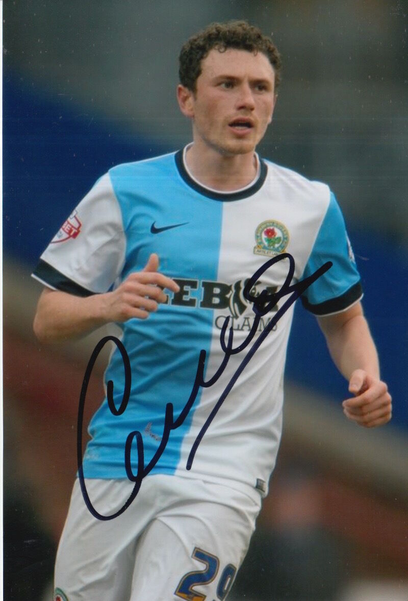 BLACKBURN ROVERS HAND SIGNED CORRY EVANS 6X4 Photo Poster painting 2.