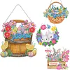 DIY Special Shaped Diamond Painting Easter Egg Bunny Festival Hanging With Lamp String Kit