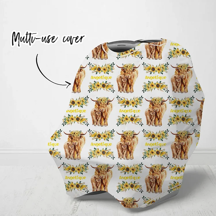 Personalized Highland Cow Accessories Set|43