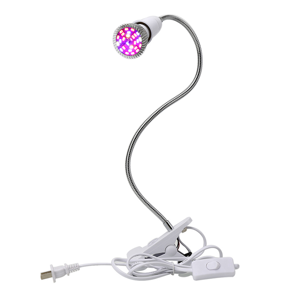 

LED Plant Growing Lamp Hose Bracket Clip Light Flower Nursery Light (28LED), 501 Original