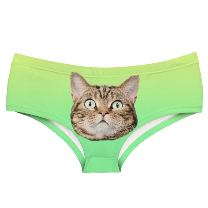 Milk Silk Panties Girls Creative Print Lingerie Women Elastic Breathable Brief Underpant трусы Cozy Underwear трусы женские