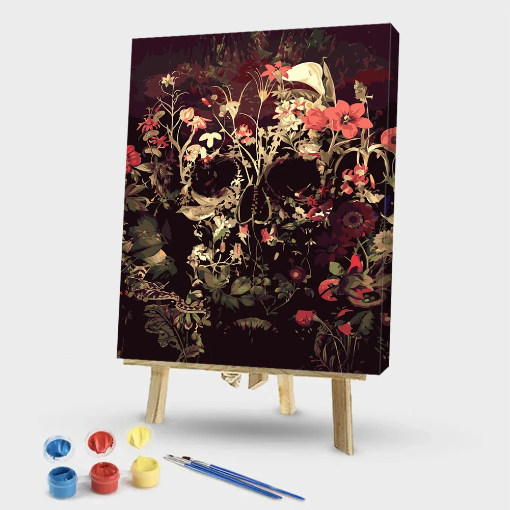 Flower Skull - Paint By Number(40*50cm)