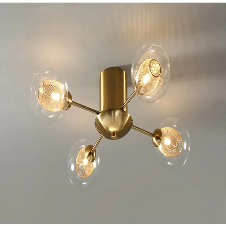 LED Gold Chandelier Dining Room Light Fitting Vjlight